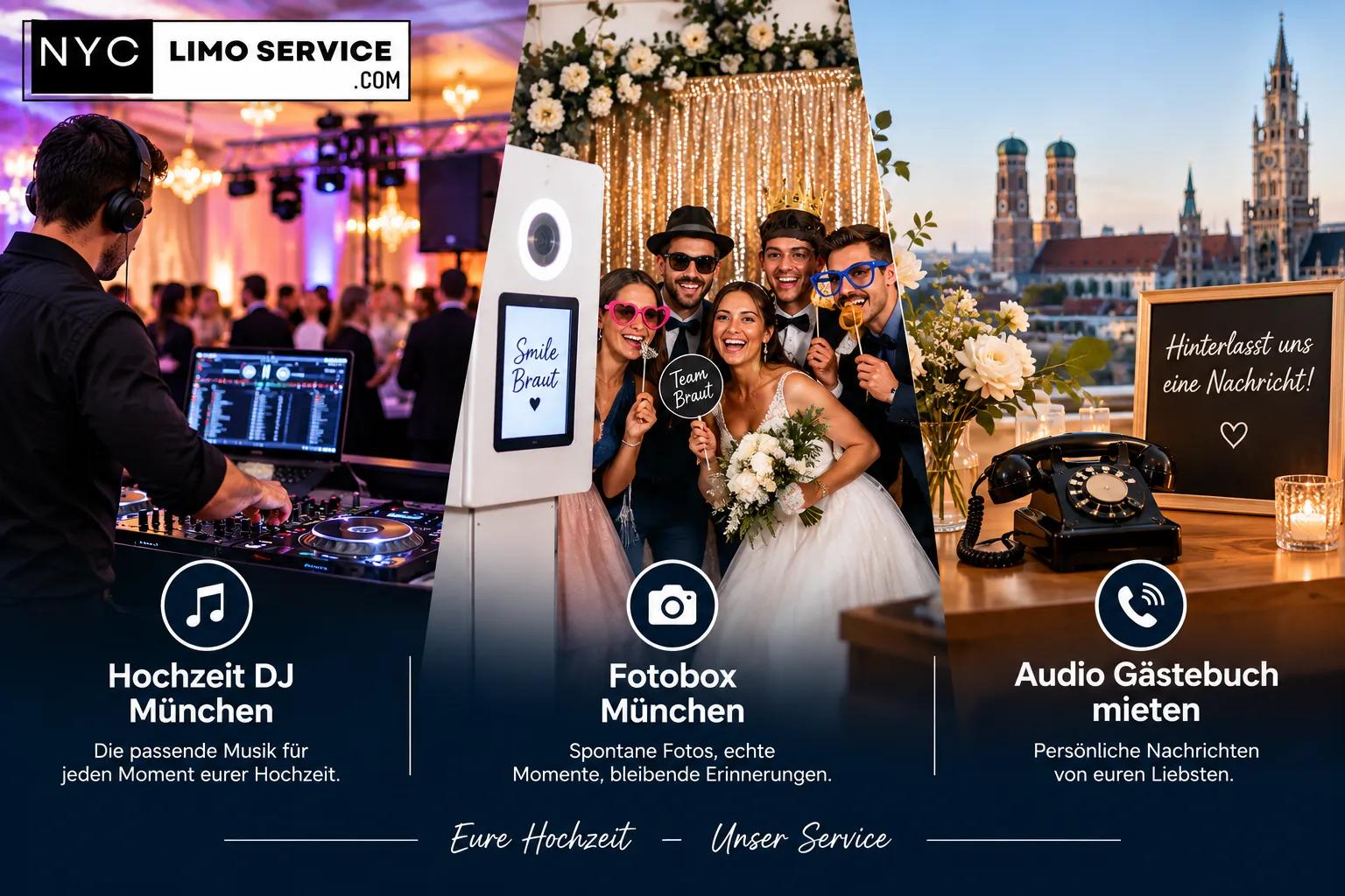 Hochzeit in München planen: Hochzeit DJ, Fotobox und Audio-Gästebuch